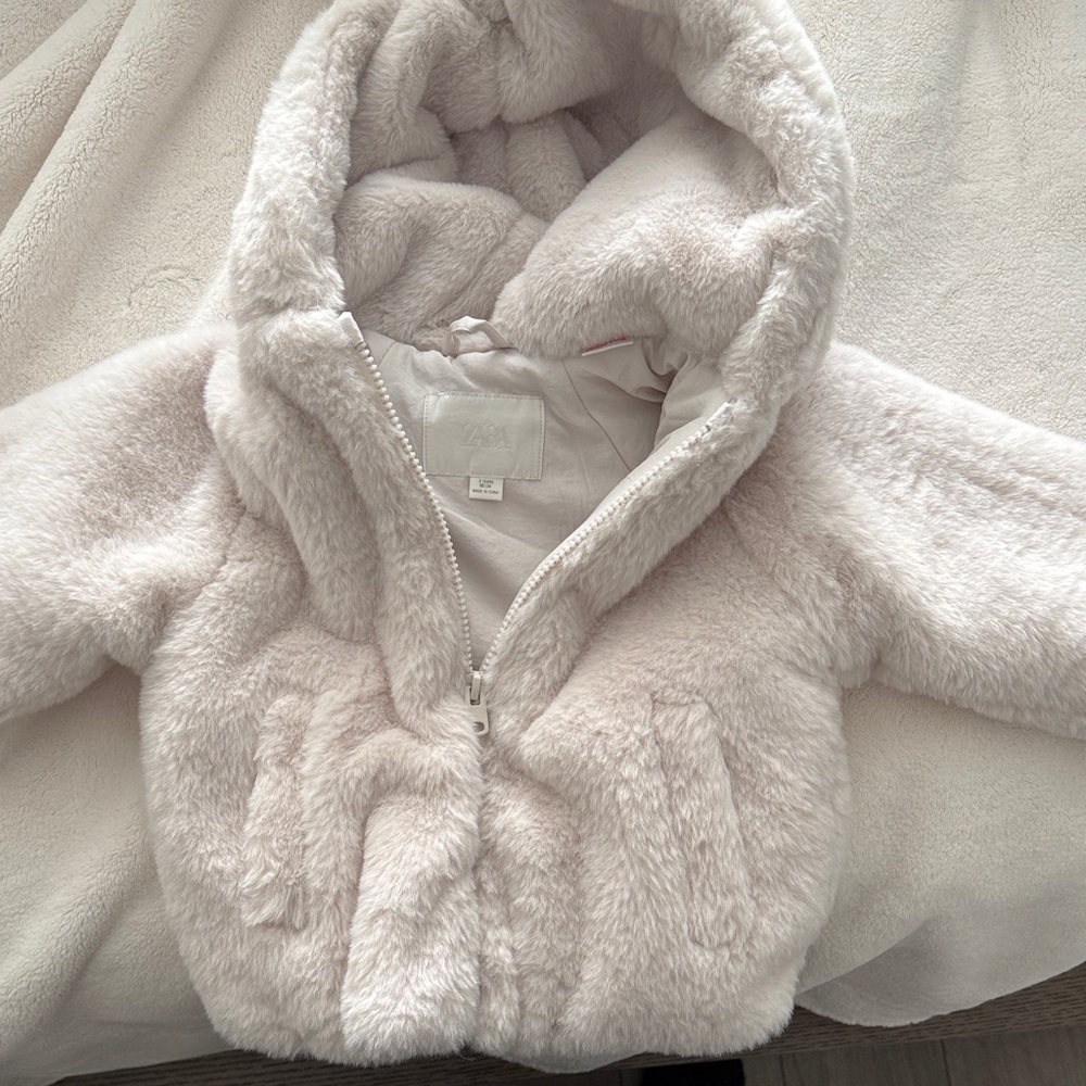 Zara faux fur coat